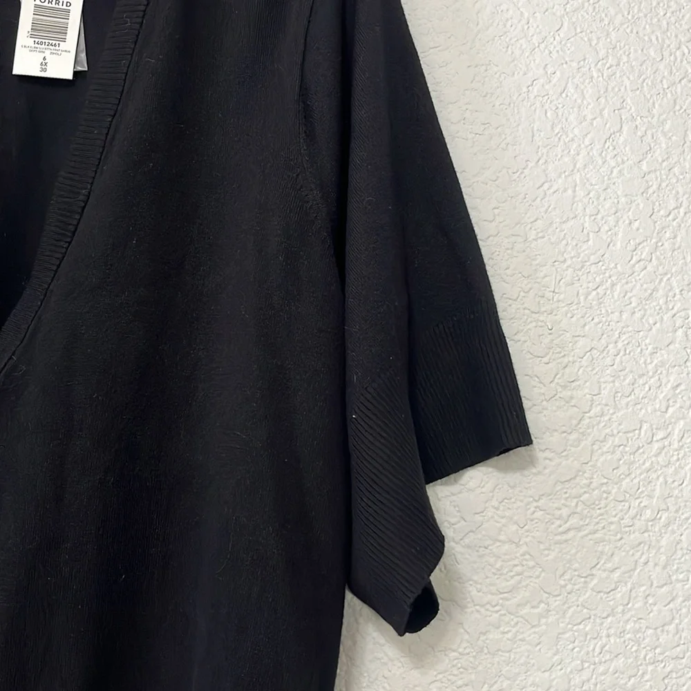 Torrid Black Shrug Crop Cardigan